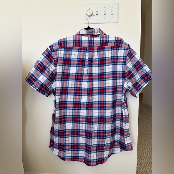 Men’s Ralph Lauren XL Classic Fit Button Up Plaid Short Sleeved Shirt - Picture 3 of 8